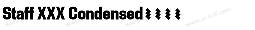 Staff XXX Condensed字体转换